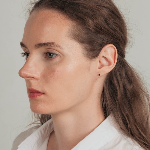 Пусеты Fiore Luna Cubic zirconia Garnet, SWE0128 GR S фото 2